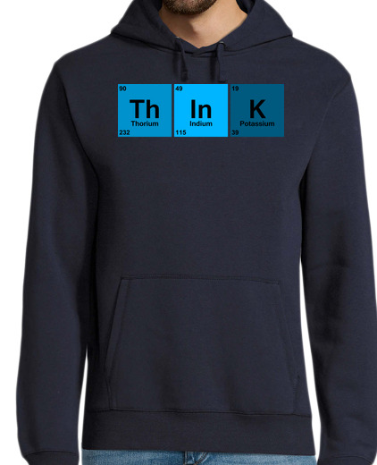 Sudadera Con Capucha Para Hombre think blue laTostadora