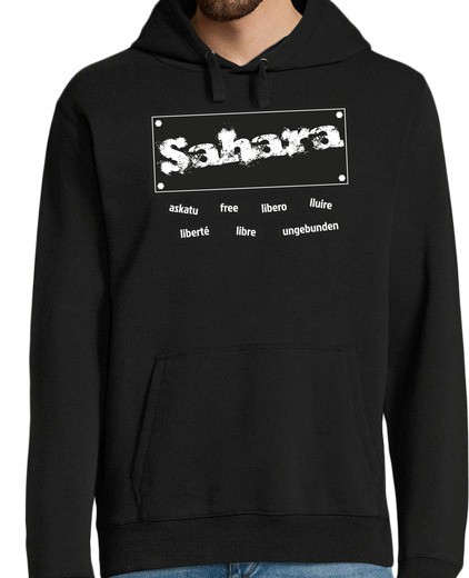 Sweat-shirt À Capuche Pour Homme sahara libre partout dans le monde