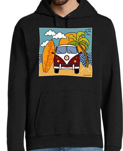 Sweat-shirt À Capuche Pour Homme surfer pourquoi les ans c