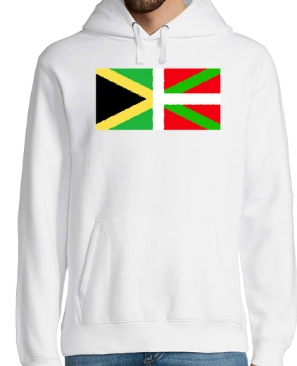 Sweat-shirt À Capuche Pour Homme jamaïka eta euskal herria