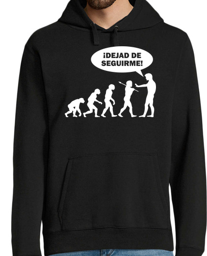 Sweat-shirt À Capuche Pour Homme evolution - arrête de me suivre!