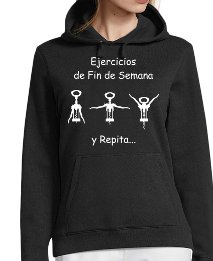 Sweat-shirt À Capuche Pour Femme exercices de fin d’ man