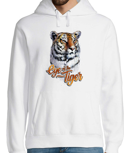 Sweat-shirt À Capuche Pour Homme oeil du tigre