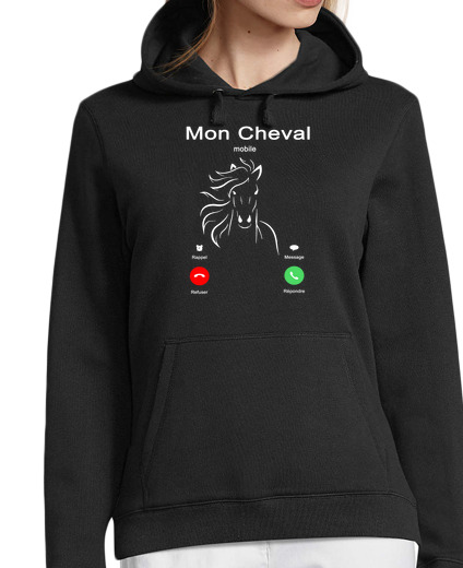 Sweat-shirt À Capuche Pour Femme Mon cheval m appelle