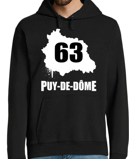 Sweat-shirt À Capuche Pour Homme 63 Puy-de-Dôme