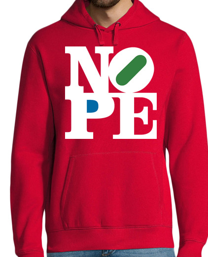 Sweat-shirt À Capuche Pour Homme Nope (sombre)