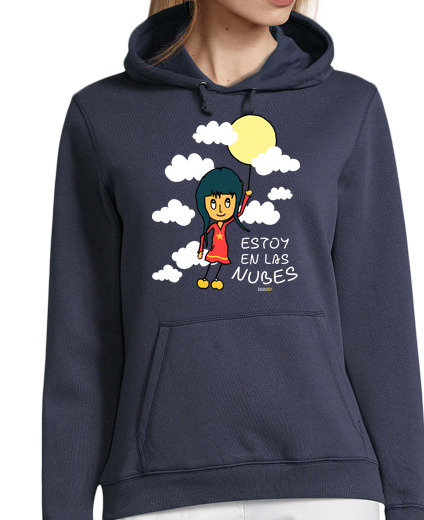 Sweat-shirt À Capuche Pour Femme c39est un toy dans les nuages