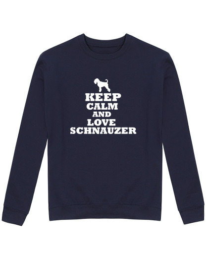 Sweat Unisexe keep calm and aime schnauzer