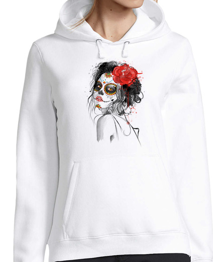 Sweat-shirt À Capuche Pour Femme Jour de les mort