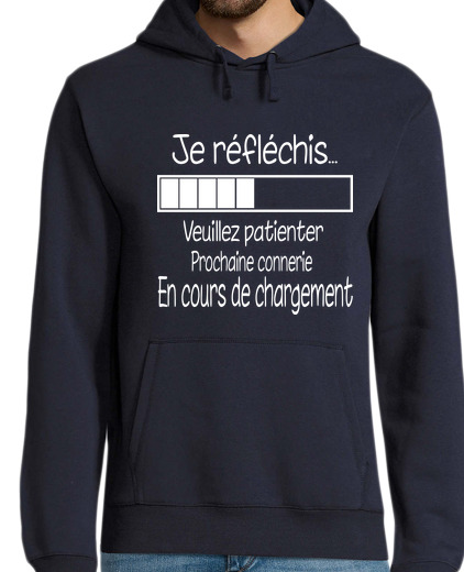 Sweat-shirt À Capuche Pour Homme Je réfléchis. ..