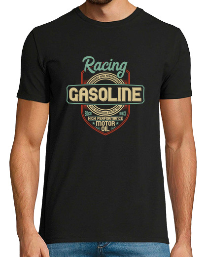 Camiseta Hombre Manga Corta Racing Gasoline laTostadora