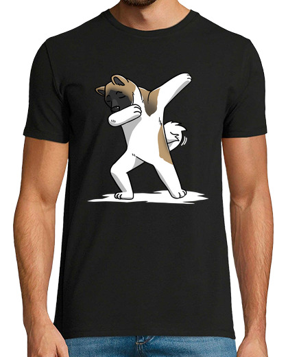 Image of american akita dog dab!