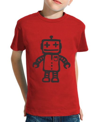 T-shirt bambino manica corta chel robot