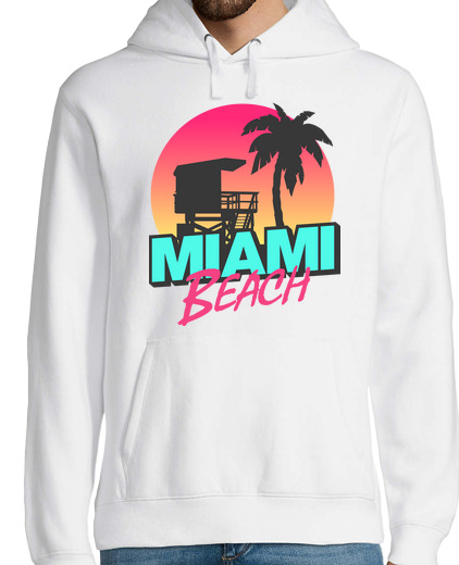 Sweat-shirt À Capuche Pour Homme Miami Beach