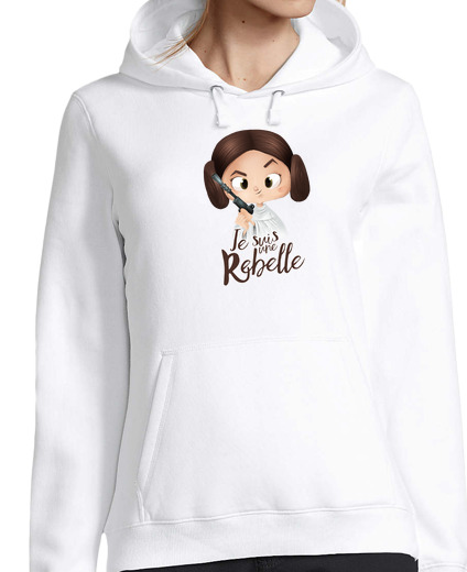 Sweat-shirt À Capuche Pour Femme je suis une rebelle