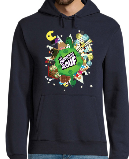 Sweat-shirt À Capuche Pour Homme Planète Plouf par Mr. Tony - HOODIE Homme