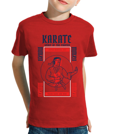 Tee Shirt Pour Enfant Manche Courte le karaté