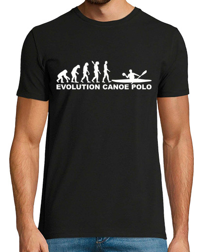 Camiseta Hombre Manga Corta evolución canoa polo laTostadora