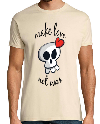 Tee Shirt Homme Manche Courte make love not war