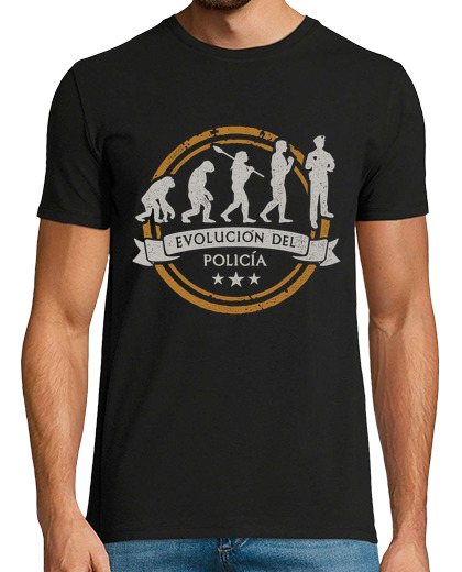 Image of evolution of the police police police work agent