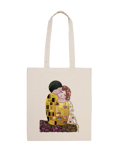 Image of klimt the kiss shoulder style kokeshi