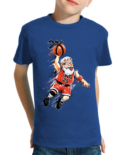 Tee Shirt Pour Enfant Manche Courte Santa Dunk