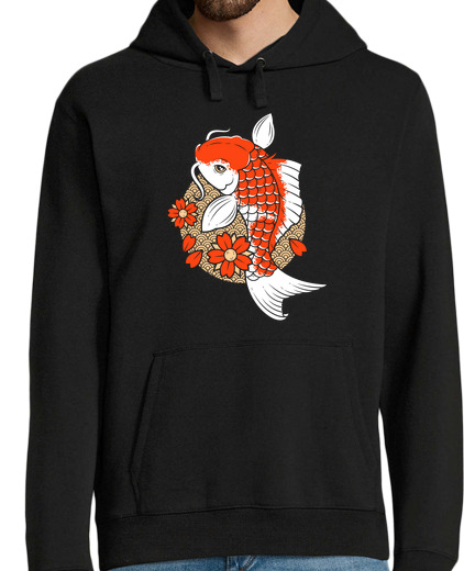 Sweat-shirt À Capuche Pour Homme carpe koi