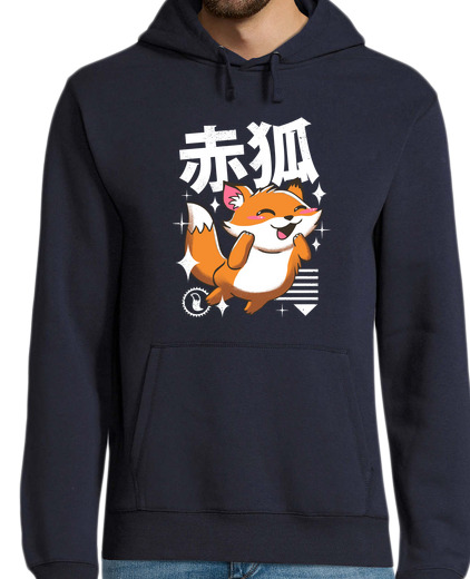 Sweat-shirt À Capuche Pour Homme renard kawaii