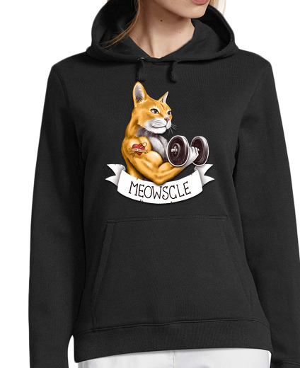 Sweat-shirt À Capuche Pour Femme Meowscle