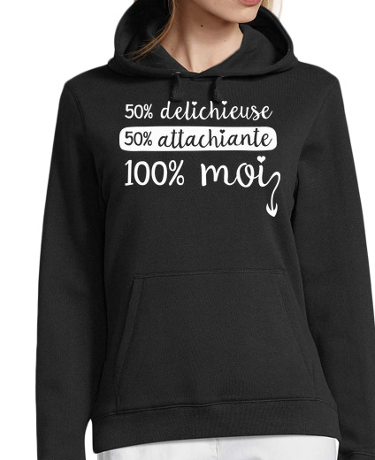 Sweat-shirt À Capuche Pour Femme Attachiante