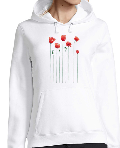 Sweat-shirt À Capuche Pour Femme Poppy temps les