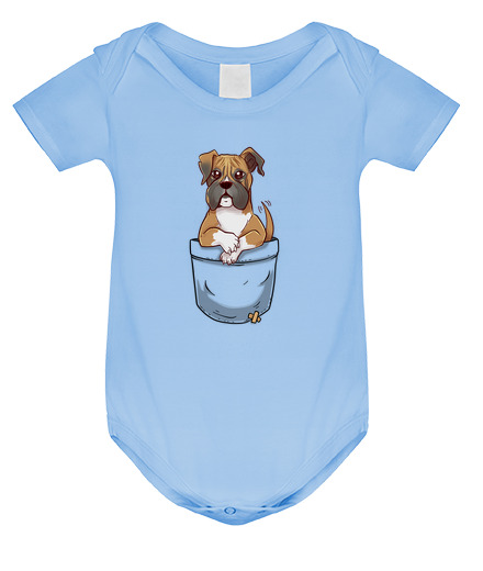 Body Bébé poche mignon boxer chiot