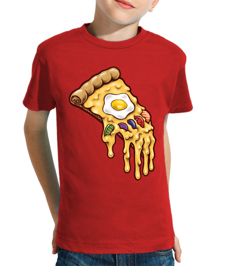 T-shirt bambino manica corta pizza all39infinito