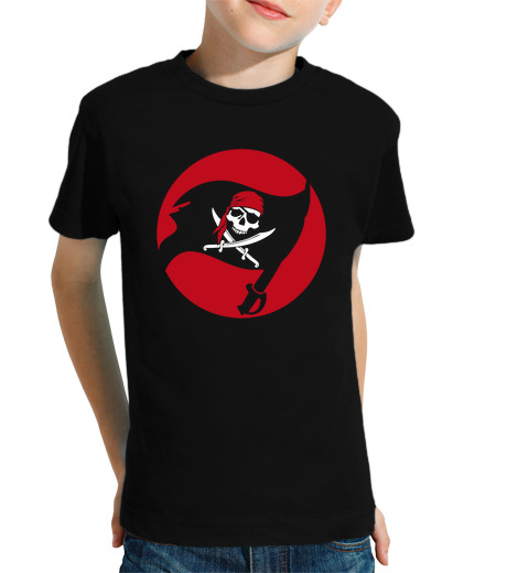 Tee Shirt Pour Enfant Manche Courte Tee-Shirt Enfant - Jolly Roger Pirate Flag