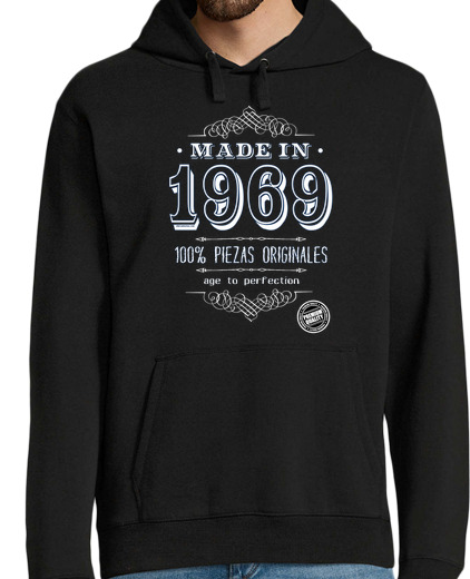 Sweat-shirt À Capuche Pour Homme fabriqué en 1969