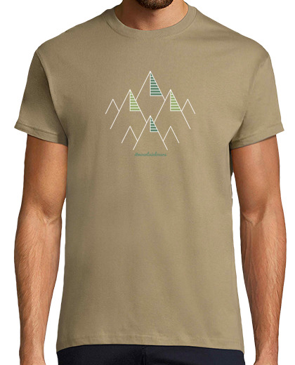 Image of t-shirt man, adventure, hiking, mountain