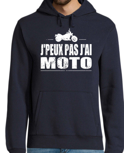 Sweat-shirt À Capuche Pour Homme J'peux pas j'ai moto