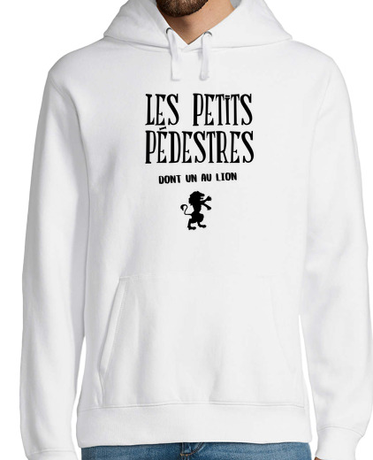 Sweat-shirt À Capuche Pour Homme Les petits pedestres dont un au lion