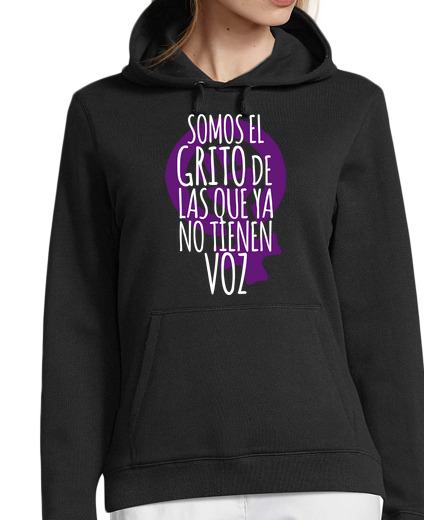 Sweat-shirt À Capuche Pour Femme le cri de les qui n'ont plus de voix sweatshirt