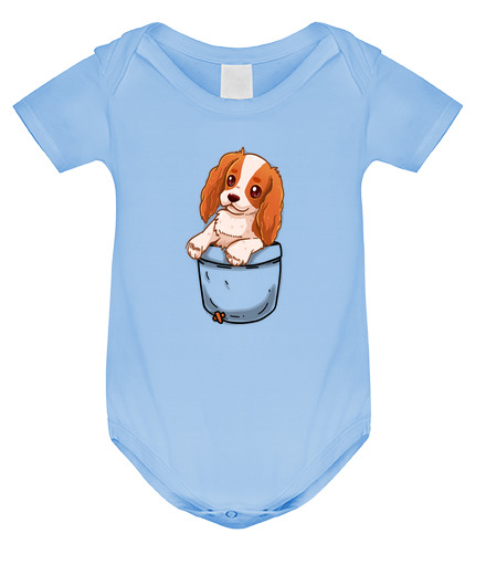 Body Bébé poche cavalier mignon charles spaniel