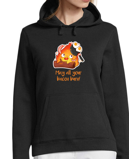 Sweat-shirt À Capuche Pour Femme calcifère chibi - studio ghibli