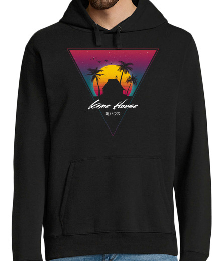 Sweat-shirt À Capuche Pour Homme coucher de soleil kame house