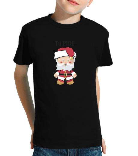 Tee Shirt Pour Enfant Manche Courte père noël 01