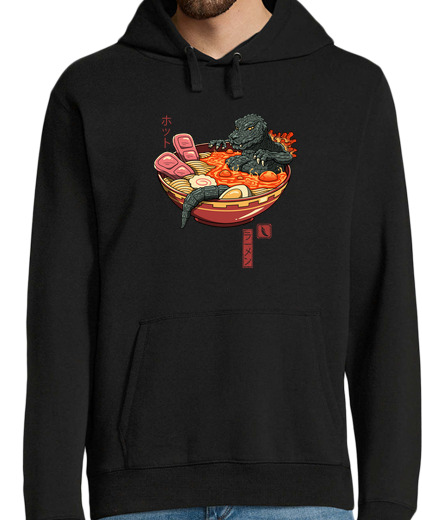 Sweat-shirt À Capuche Pour Homme ramen roi de lave épicée