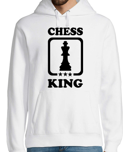 Sweat-shirt À Capuche Pour Homme champion du roi d39échecs