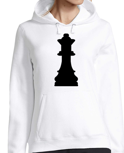 Sweat-shirt À Capuche Pour Femme reine des échecs