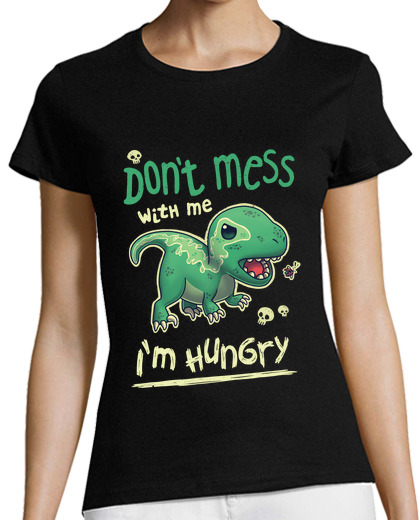 Image of hungry velociraptor raptor t shirt