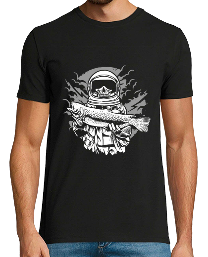 Image of astronaut fishing