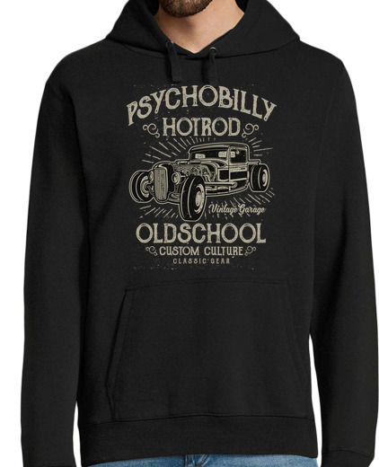 Sweat-shirt À Capuche Pour Homme psychobilly hot rod