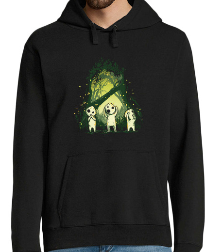 Sweat-shirt À Capuche Pour Homme trois kodama sage